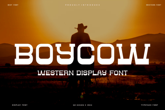 Boycow: A Bold Serif Font for Rugged Editorial Design