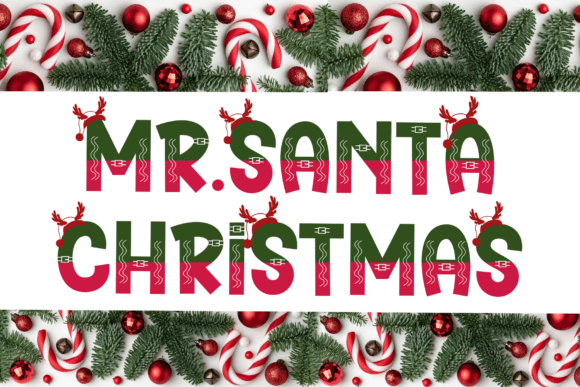 Bring Festive Charm with Mr Santa Christmas Font