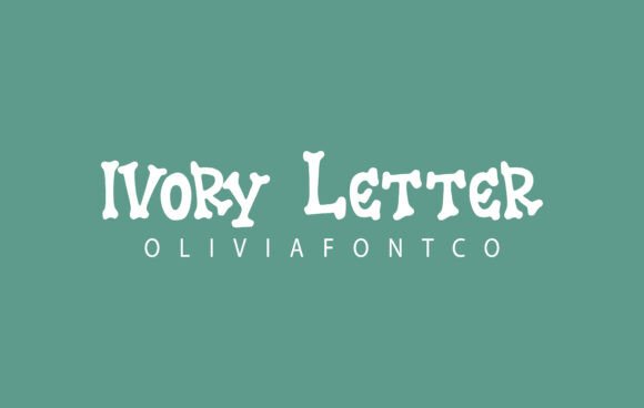 Bring Your Creations to Life with Ivory Letter Font
