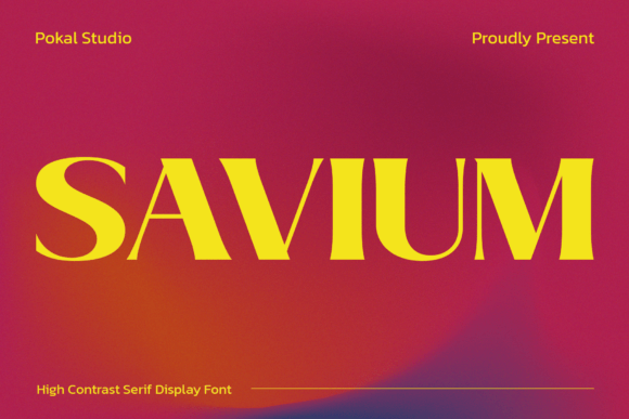 Elevate Your Editorial Design with Savium Font