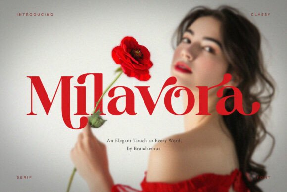 Elevate Your Web Design with Milavora, the Graceful Serif Font