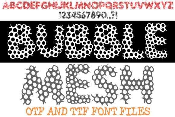 Enhance Your Brand with Bubble Mesh Font