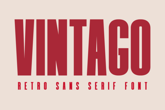 Enhance Your Web Design with Vintago, the Bold Retro Font