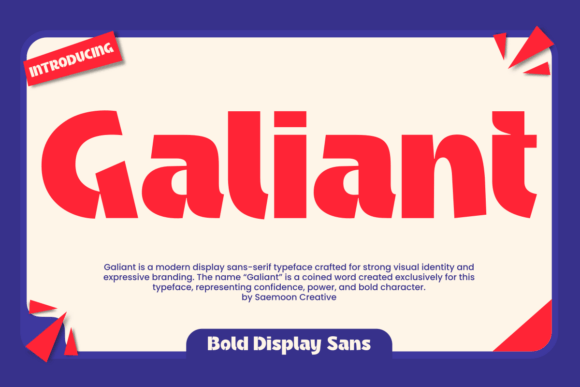 Galiant: The Bold Sans Serif for Creative Makers