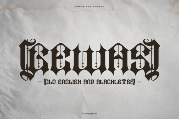 Gewas: A Bold Blackletter Font for Modern Design