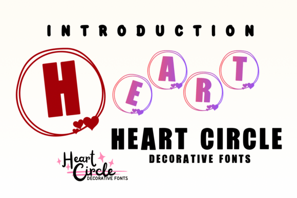 Heart Circle: A Charming Font for Editorial Elegance