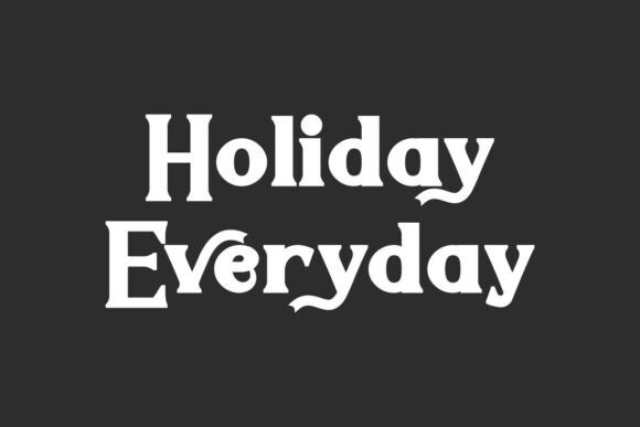 Holiday Everyday: A Versatile Serif Font for Editorial Elegance