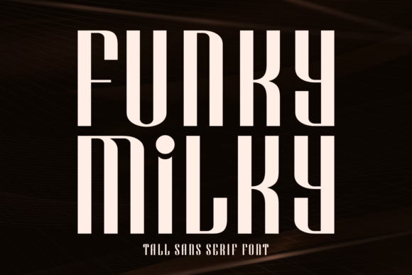 Introducing Funky Milky: A Bold Sans Serif Font for Editorial Design
