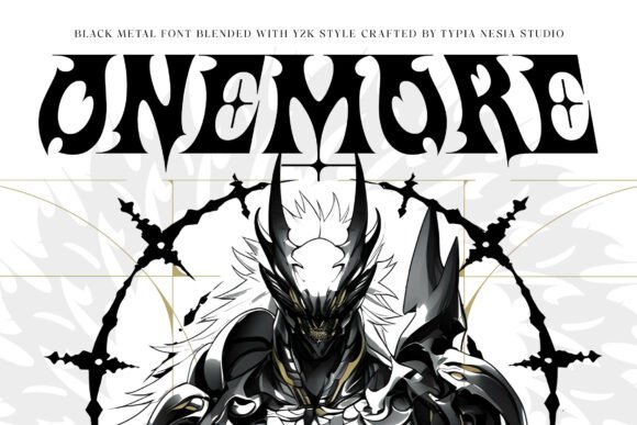 Onemore: A Bold Black Metal Font for Digital Designs