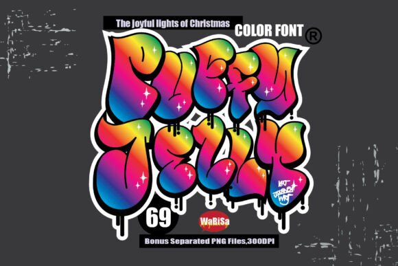 Puffy Jelly: A Vibrant Graffiti-Inspired Display Typeface