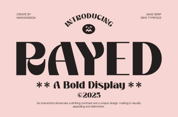 Rayed: A Bold Display Typeface for Impactful Campaigns