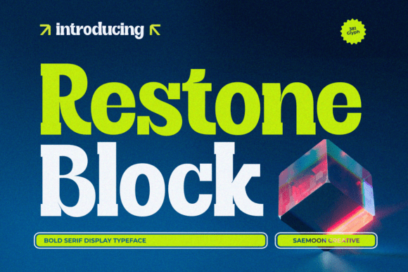 Restone Block: A Bold Serif Font for Impactful Branding
