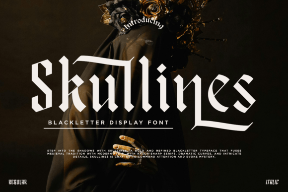 Skullines: A Bold Blackletter Font for Modern Web Design