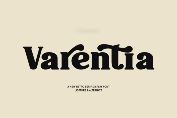 Varentia: A Bold Retro Serif for Editorial Design