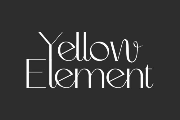 Yellow Element: A Modern Sans Serif for Elegant Web Design